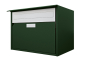 Preview: Briefkasten Huber Aluminium 300/400 Dunkelgrün metallic IGP 65780 MP (D)